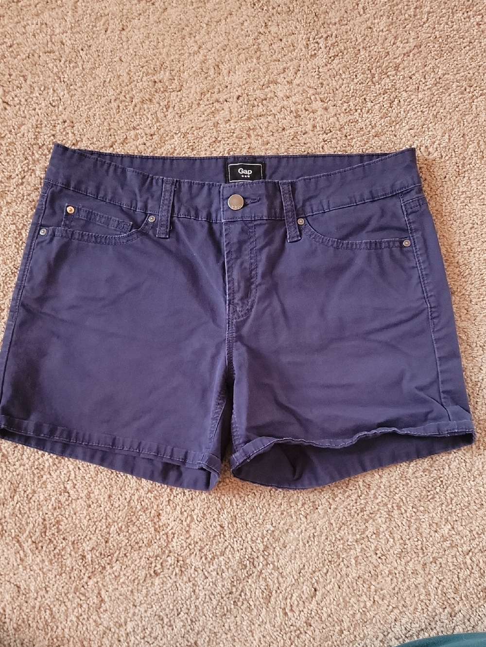 GAP Women's Dark Navy Cotton Blend Shorts Size 6